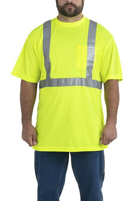 Berne HVK012 - Men's Hi-Vis Class 2 Performance Pocket T-Shirt