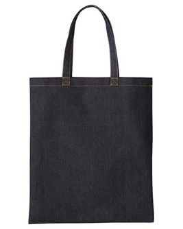 Artisan Collection by Reprime RP998 - Bolso Tote de Mezclilla con Costuras en Contraste