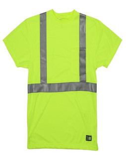 Berne HVK012T - Mens Tall Hi-Vis Class 2 Performance Short Sleeve T-Shirt