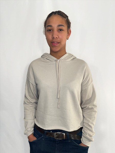 Radsow KS502 - Crop top à capuche ultra doux