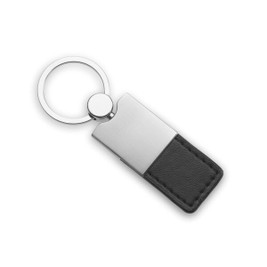 GiftRetail AR1589 - COLUMBUS PU Elegant PU Leather and Metal Key Ring Accessory