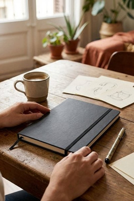 ARCONOT A5 Hardcover Notebook with Elastic Strap - GiftRetail AR1804