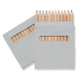 GiftRetail IT1047 - ARCOLOR Premium 12-Color Pencils Set in Eco-Friendly Box