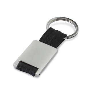 TECH Premium Metal Key Ring with Colored Webbing - GiftRetail IT3020