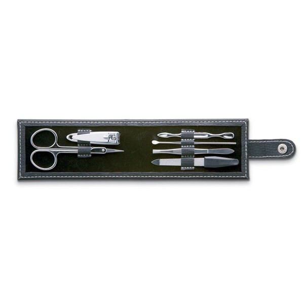 NAILKIT Premium Stainless Steel Manicure Set in PU Pouch - GiftRetail IT3059
