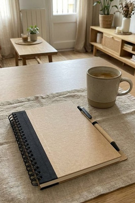 SONORA PLUS Eco-Friendly Recycled Notebook with Pen Set - GiftRetail IT3775