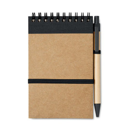 GiftRetail IT3789 - SONORA Eco-Friendly SONORA A6 Notepad with Pen Set