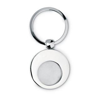 EURING Round Metal Key Ring with Trolley Token - GiftRetail IT3866