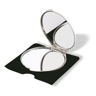 SORAIA Elegant Dual-Sided Aluminium Make-Up Mirror - GiftRetail KC2226