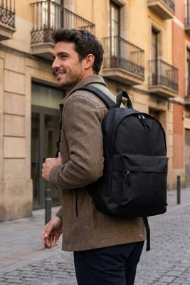 BAPAL Durable 600D Polyester Backpack with Zipper Pocket - GiftRetail KC2364