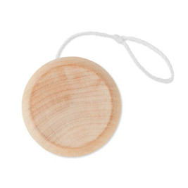 GiftRetail KC2937 - NATUS Classic Natural Wooden Yoyo for Kids and Adults