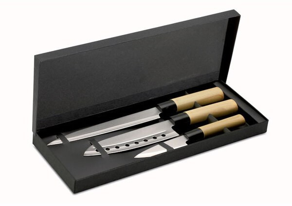 TAKI Japanese style knife set - GiftRetail KC6841