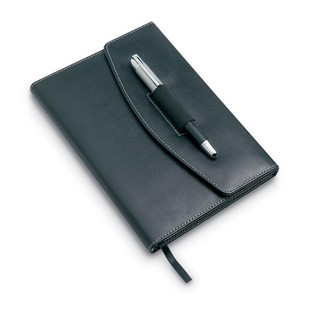 NOVA Elegant A5 Notebook Portfolio with Pen Set - GiftRetail KC6856