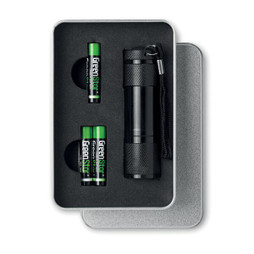GiftRetail KC6860 - LED PLUS Lanterna em caixa de metal
