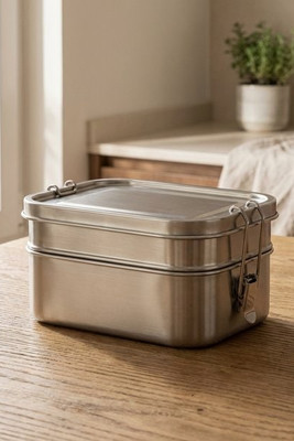 DOUBLE CHAN Lunchbox aus Edelstahl - GiftRetail MO6212