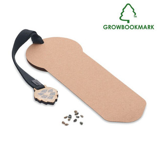 GROWBOOKMARK Eco-Friendly Pine Tree Bookmark with Seeds - GiftRetail MO6226