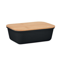 GiftRetail MO6240 - THURSDAY Eco-Friendly Lunch Box with Bamboo Lid and Vent Cap