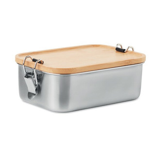 SONABOX Eco-Friendly Stainless Steel Bamboo Lunch Box - GiftRetail MO6301