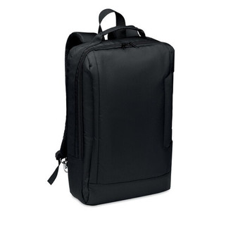 SINGAPORE Eco-Friendly 300D RPET Laptop Backpack with USB Port - GiftRetail MO6329