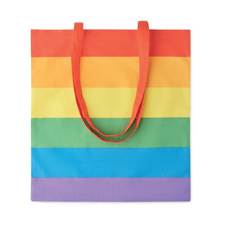 BOREALIS Eco-Friendly Rainbow Cotton Tote Bag 200 gr/m² - GiftRetail MO6353