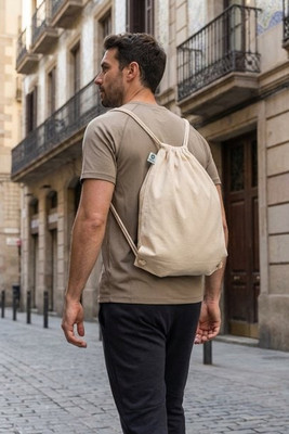 YUKI Trekkoordzak van biologisch kat - GiftRetail MO6354