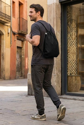 YUKI COLOUR Trekkoord rugzak van organisch - GiftRetail MO6355