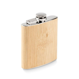 HIPHIP Eco-Friendly Bamboo Slim Hip Flask 175ml - GiftRetail MO6356