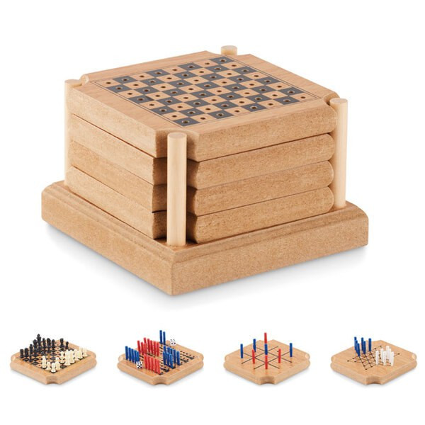 COASTGAME Set di 4 sottobicchieri - GiftRetail MO6382