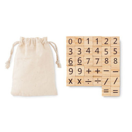 GiftRetail MO6398 - EDUCOUNT Eco-Friendly Wooden Counting Game for Kids