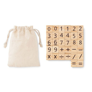 EDUCOUNT Eco-Friendly Wooden Counting Game for Kids - GiftRetail MO6398