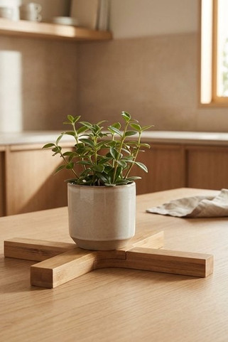 IMBA Eco-Friendly Bamboo Foldable Plant Stand - GiftRetail MO6405