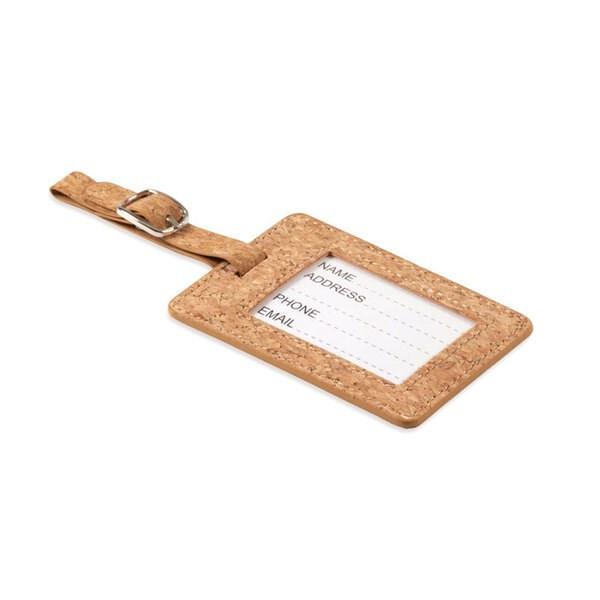 COCO Bagagebricka i kork - GiftRetail MO6418