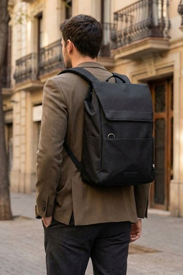 DAEGU LAP Eco-Friendly 600D RPET Laptop Backpack with Pockets - GiftRetail MO6464