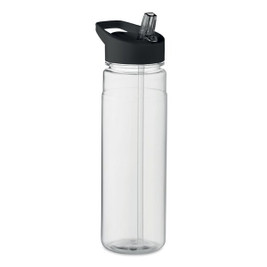 GiftRetail MO6467 - ALABAMA RPET Eco-Friendly 650ml RPET Bottle with Flip Lid and Straw