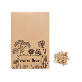 GiftRetail MO6502 - SEEDLOPE Eco-Friendly Summer Flower Seed Mix in Kraft Envelope