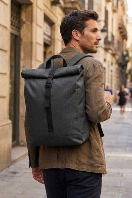 UDINE Eco-Friendly Two Tone RPET Travel Rucksack - GiftRetail MO6516