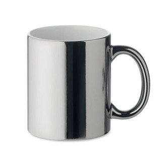 HOLLY Elegant Metallic Finish Ceramic Mug 300 ml - GiftRetail MO6607
