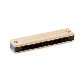 GiftRetail MO6628 - HARMA Classic Wooden Finish Harmonica in ABS