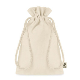 GiftRetail MO6634 - AMBER SMALL Eco-Friendly Small Organic Cotton Gift Bag