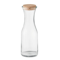 GiftRetail MO6655 - PICCA Eco-Friendly Recycled Glass Carafe with Cork Lid