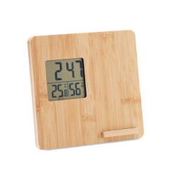 GiftRetail MO6665 - FERREL Stazione meteo in bamboo