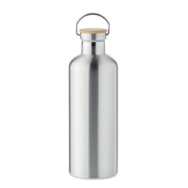 GiftRetail MO6676 - HELSINKI EXTRA Helsinki Bamboo Lid Stainless Steel Vacuum Flask