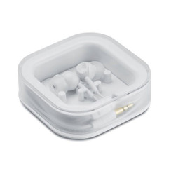 GiftRetail MO7267 - MUSISOFT Silicone Noise-Isolating Earphones with Storage