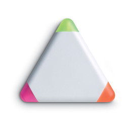 GiftRetail MO7818 - TRIANGULO Versatile Triangular Highlighter with 3 Colors