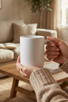 SUBLIM Premium 300ml Ceramic Mug for Sublimation Printing - GiftRetail MO8040