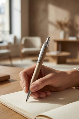 PUSHTON Kuglepen med kartonkrop - GiftRetail MO8105