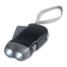 GiftRetail MO8235 - ROBIN Compact Dynamo LED Torch with Built-in Batteries