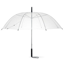 GiftRetail MO8326 - BODA 23 Inch Clear PVC Umbrella with Black Handle