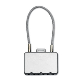 GiftRetail MO8354 - THREECODE Elegant Silver Combination Suitcase Lock