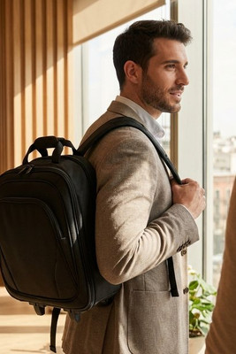 MACAU TROLLEY Executive Business Trolley with Laptop and Tablet Pockets - GiftRetail MO8384